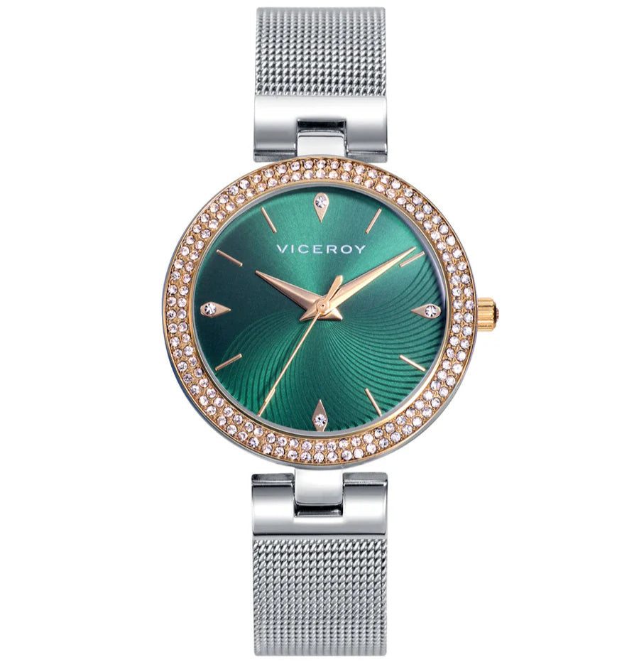 Reloj de Viceroy con caja y malla milanesa de acero