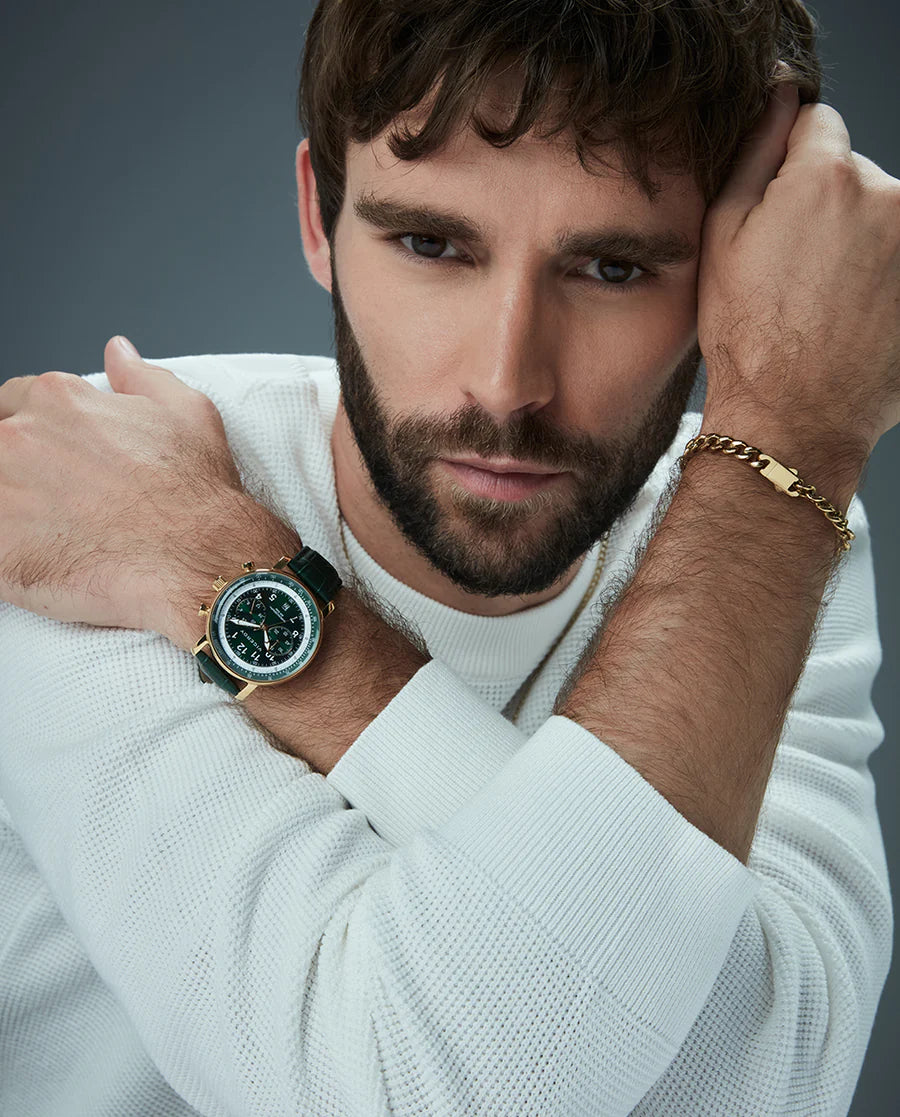 Pulsera Viceroy de Hombre de Acero Ip Dorado Cadena