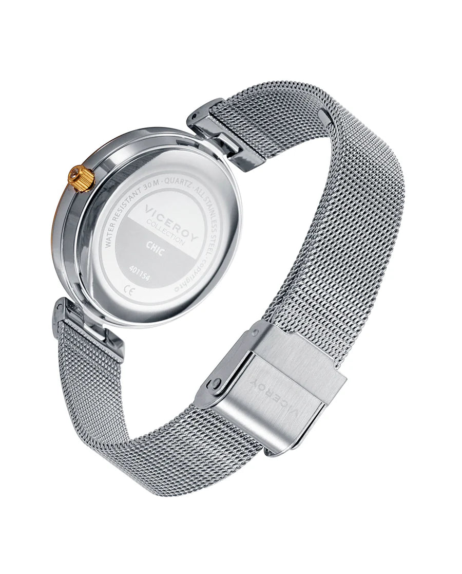 Reloj de Viceroy con caja y malla milanesa de acero