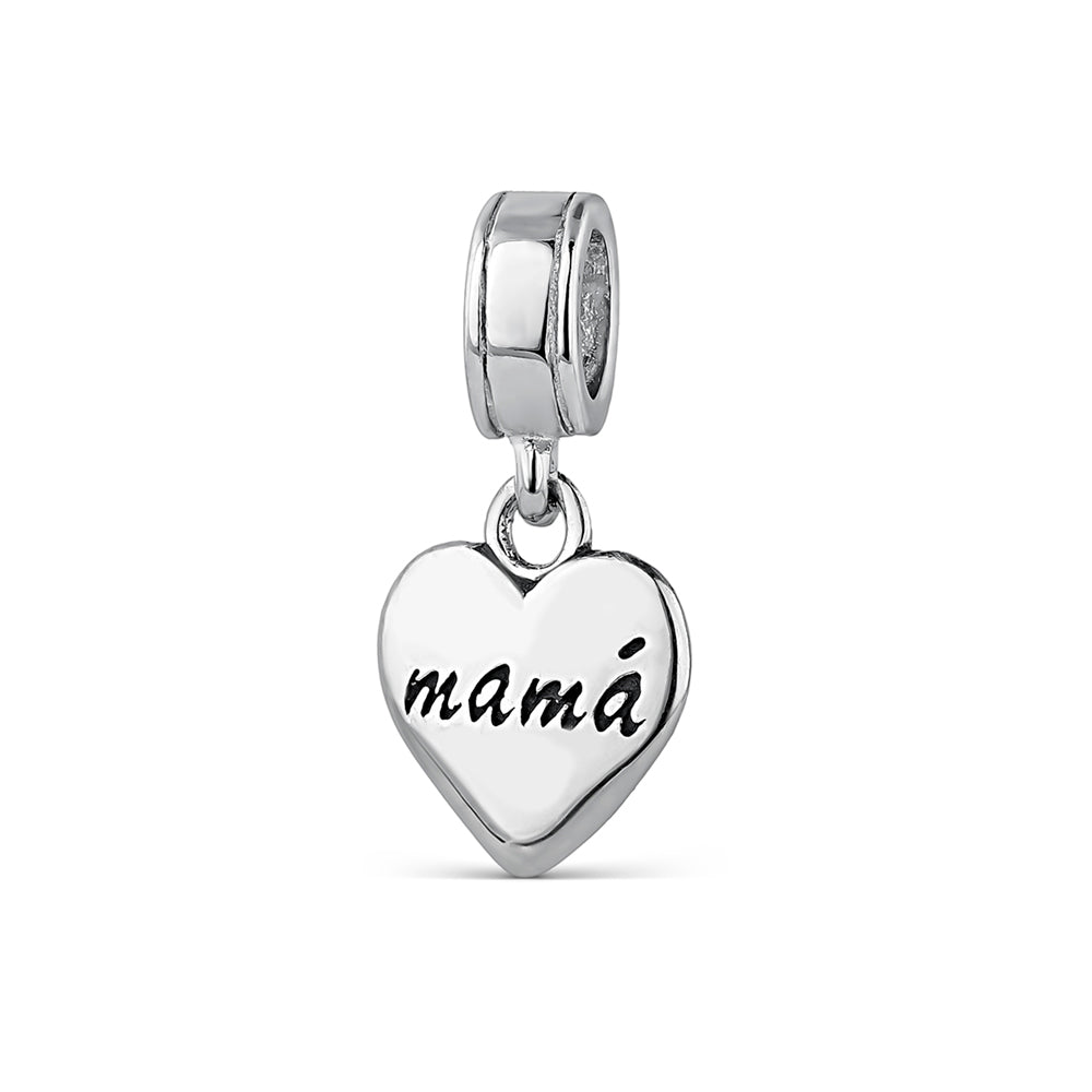 Charm By Your Side Heart Mom