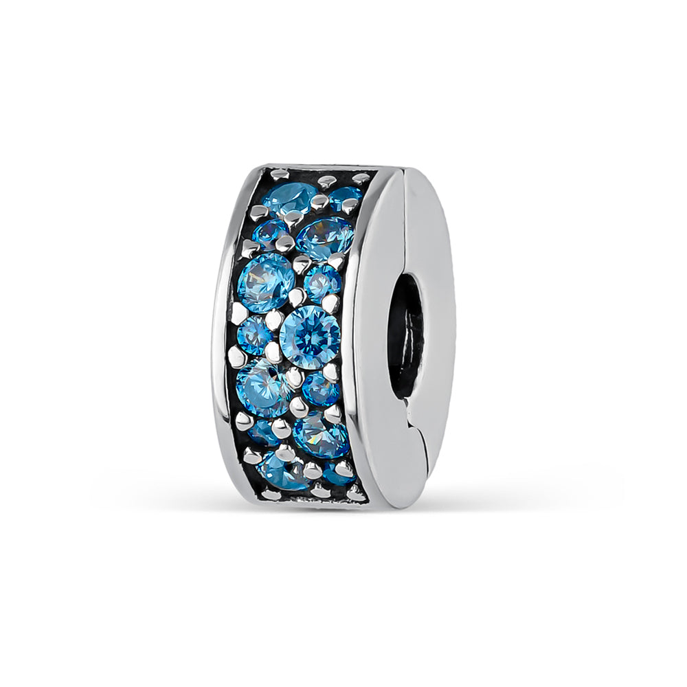 Abalorio Clip A Tu Lado Luz Azul