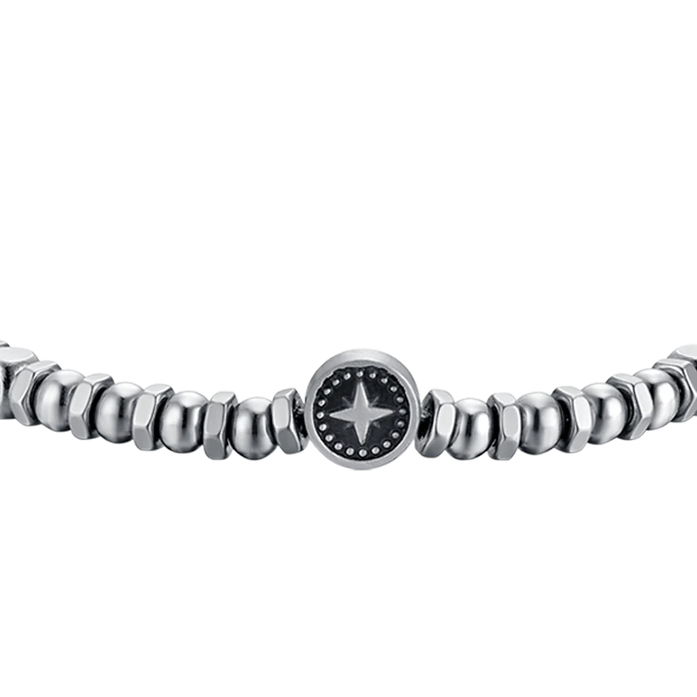 Pulsera de Acero con Rosa de Vientos