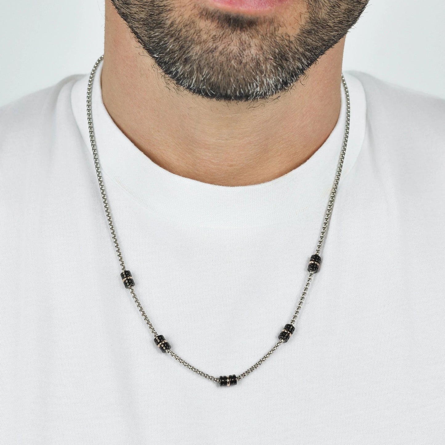 Collar Acero Caballero