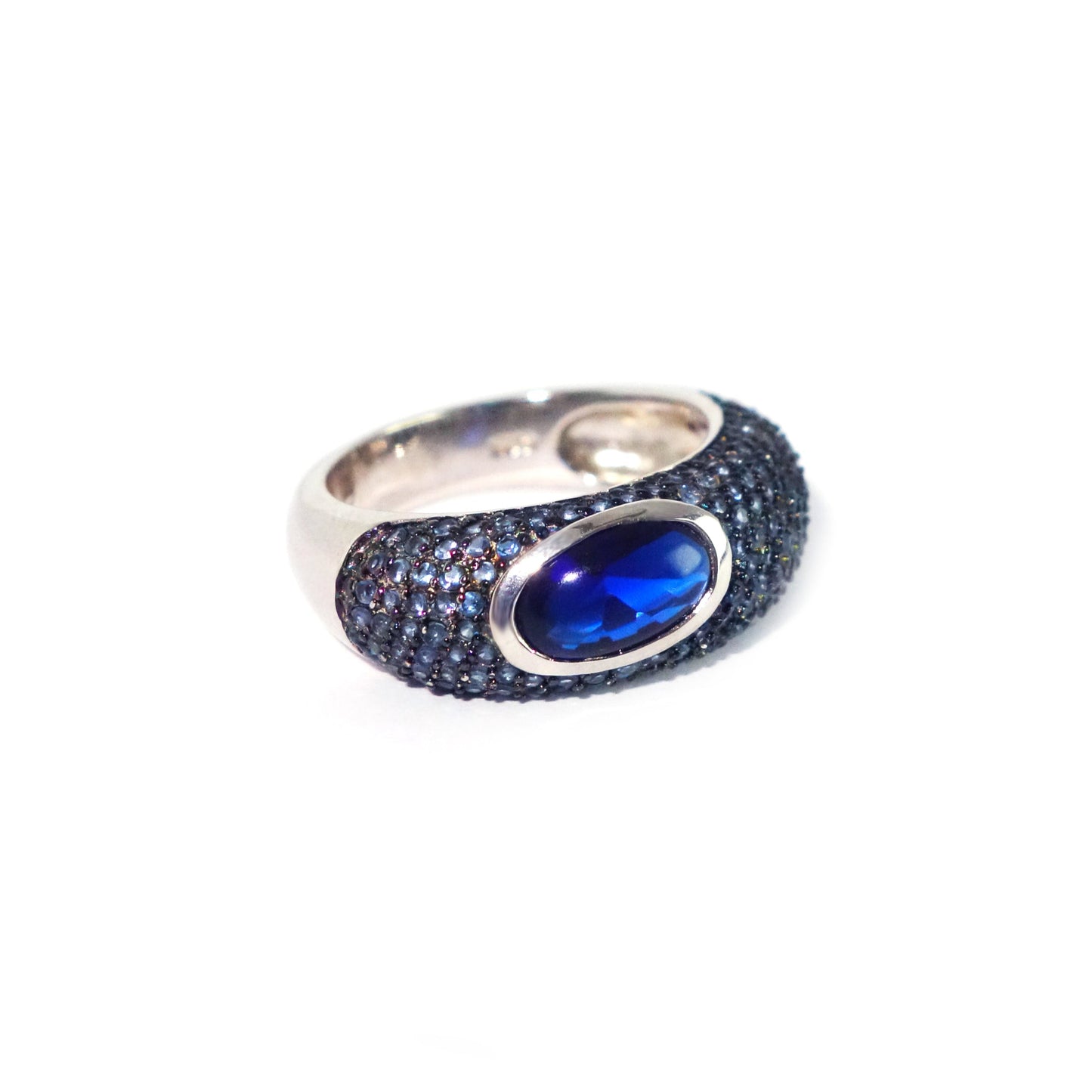 Anillo Plata de Ley Zafiro Vintage