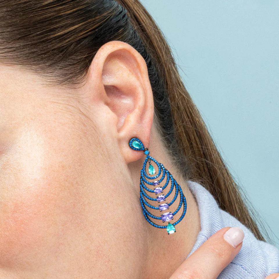 Pendientes Plata De Ley 925 Acabado Negro Rutenio