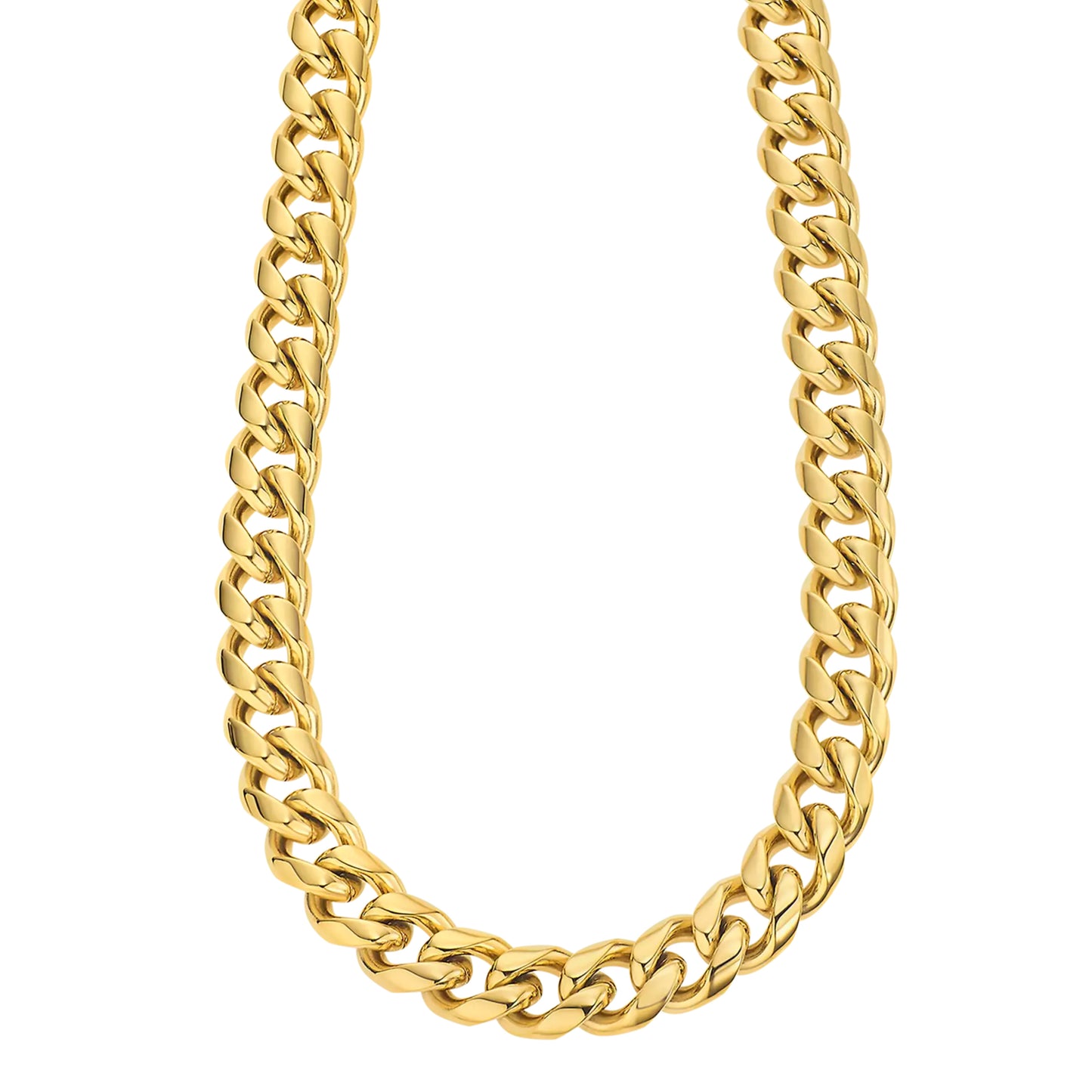 Collar Cadena Lotus de Hombre Acero Dorada