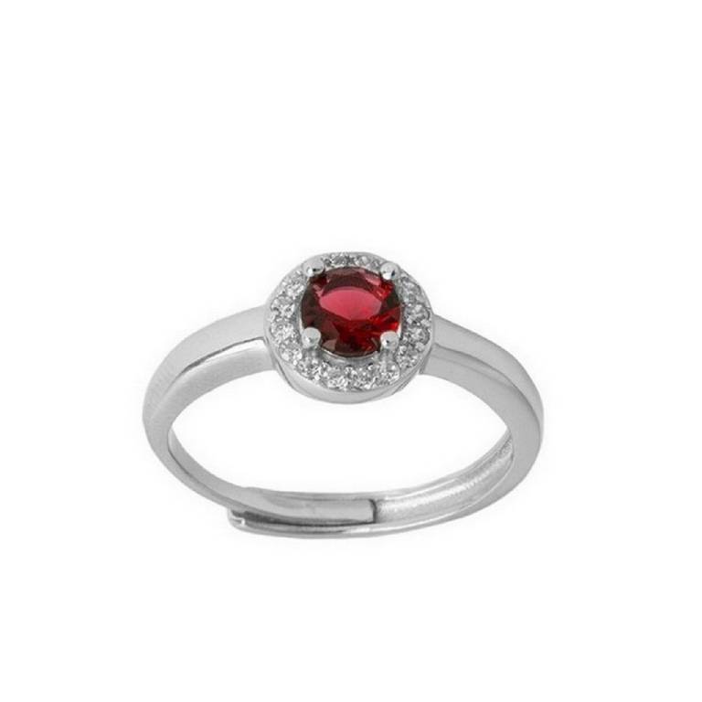 Anillo Plata 925 Circonita Colores