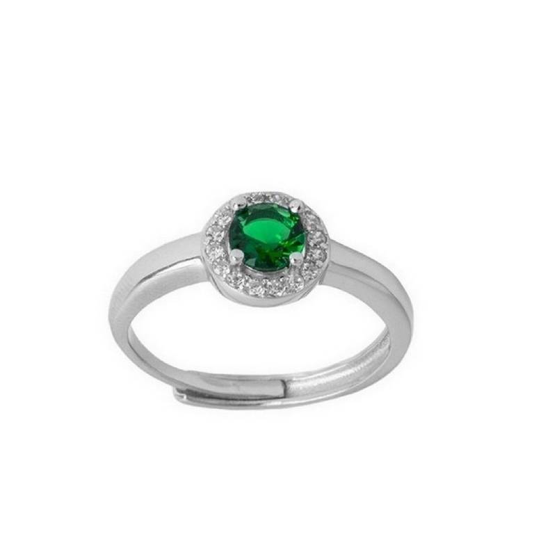 Anillo Plata 925 Circonita Colores