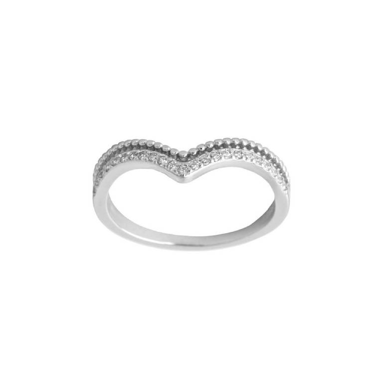 Anillo Plata De Ley 925 Circonitas Blancas