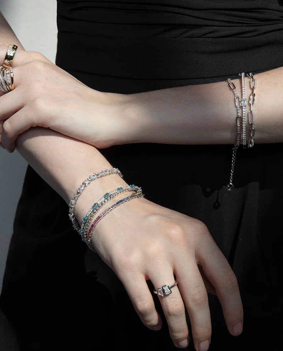 Pulsera Viceroy Plata de Primera Ley con baño de rodio rigida