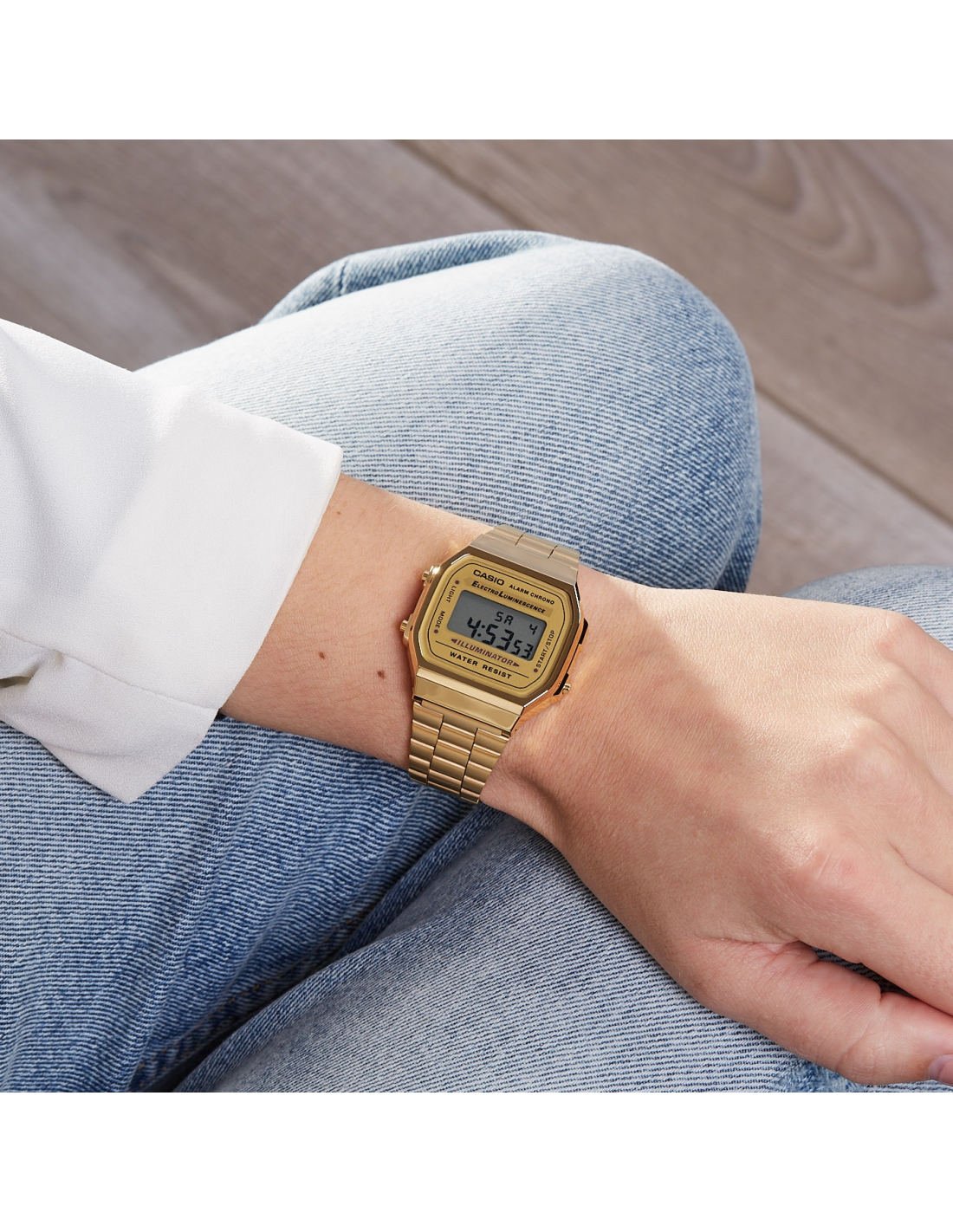 Reloj A168WG-9 Casio Dorado