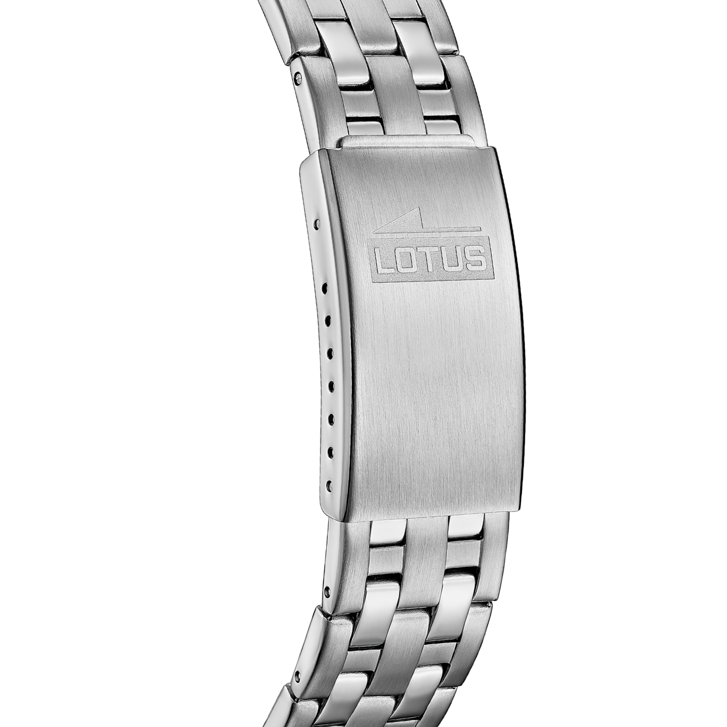 Reloj Hombre de Lotus Chrono Blanco Correa De Acero Inoxidable 316L