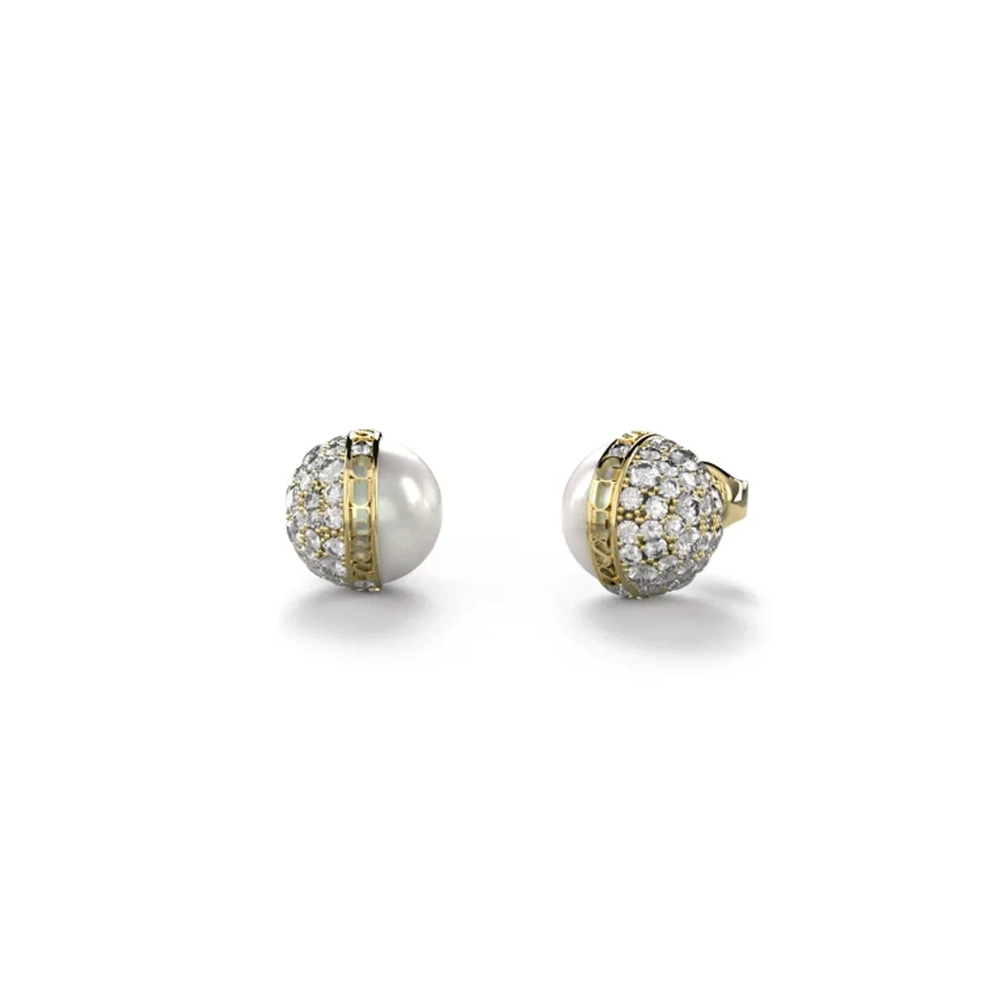 Pendientes Guess Perla y Circonitas