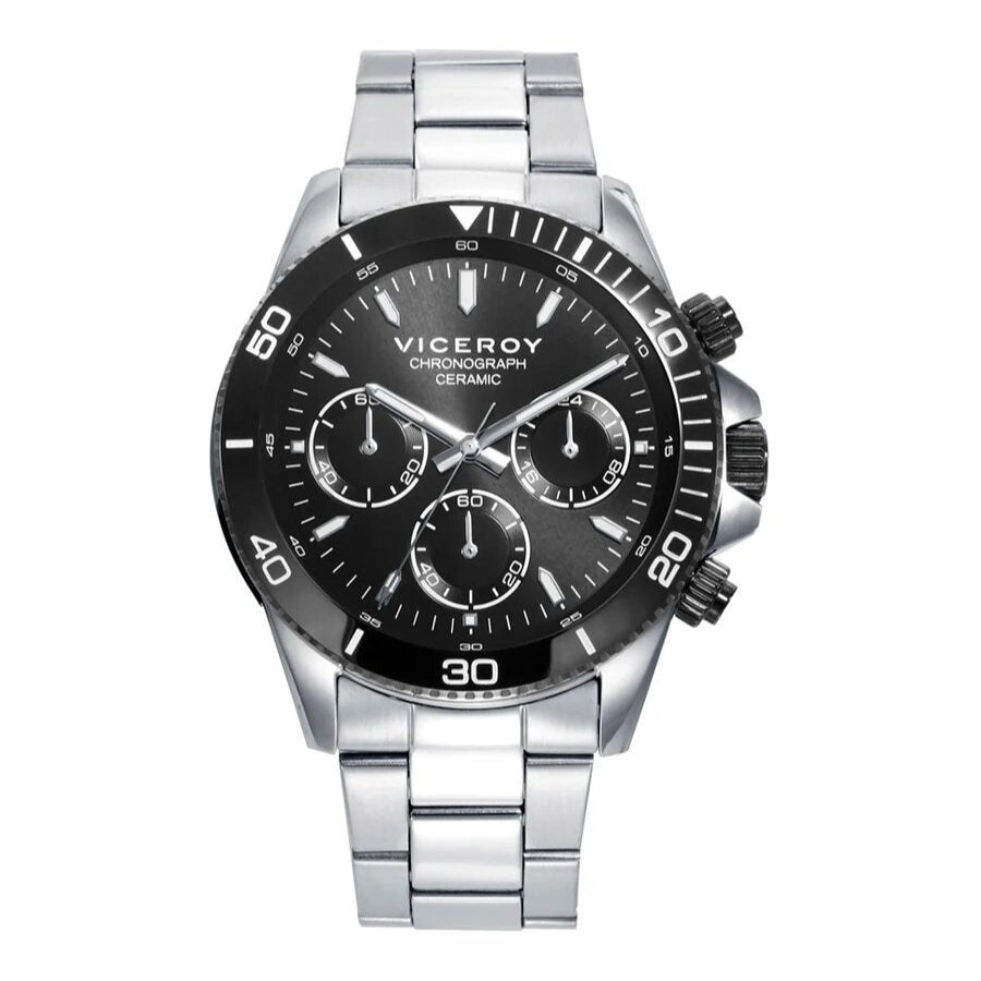 Reloj de Hombre Viceroy Magnum Cronógrafo Acero Inoxidable Negro