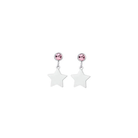 Pendientes De Acero Con Colgante De Estrellas