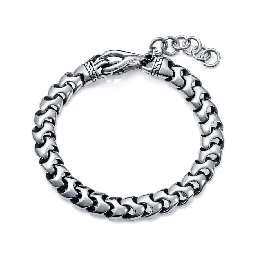 Men's Reversible Steel Bracelet