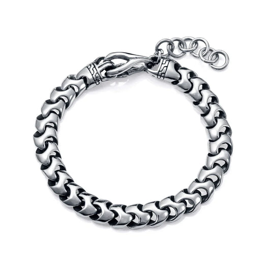Men's Reversible Steel Bracelet