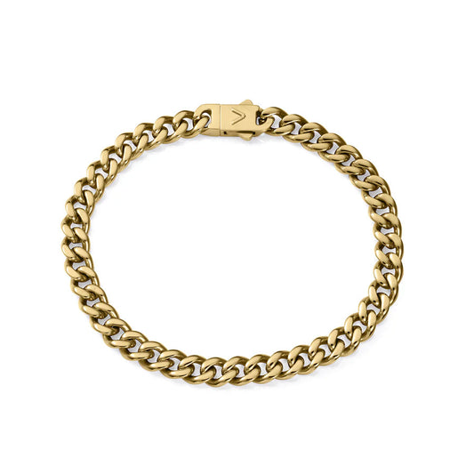 Pulsera Viceroy de Hombre de Acero Ip Dorado Cadena