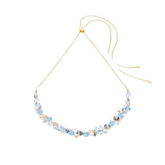 Collar de Cristales Swarovski® y Aguamarina