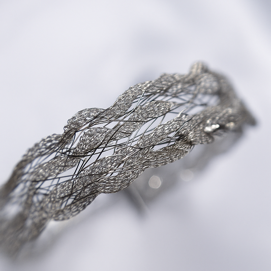 Pulsera Semirígida Plata 925 Baño Rodio