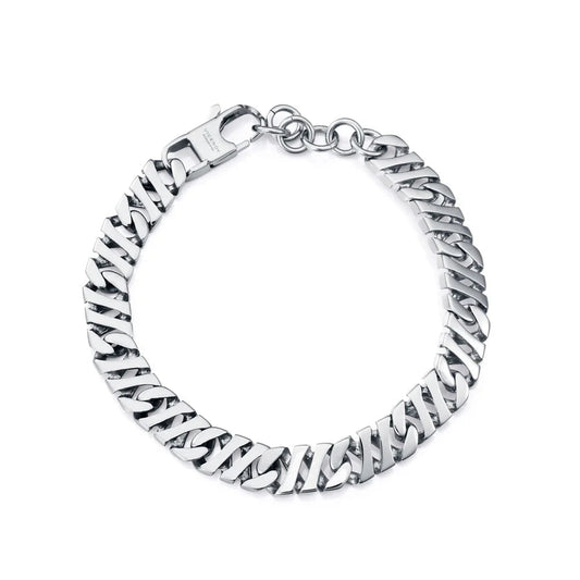 Men's Steel Bracelet with Classic Chain
