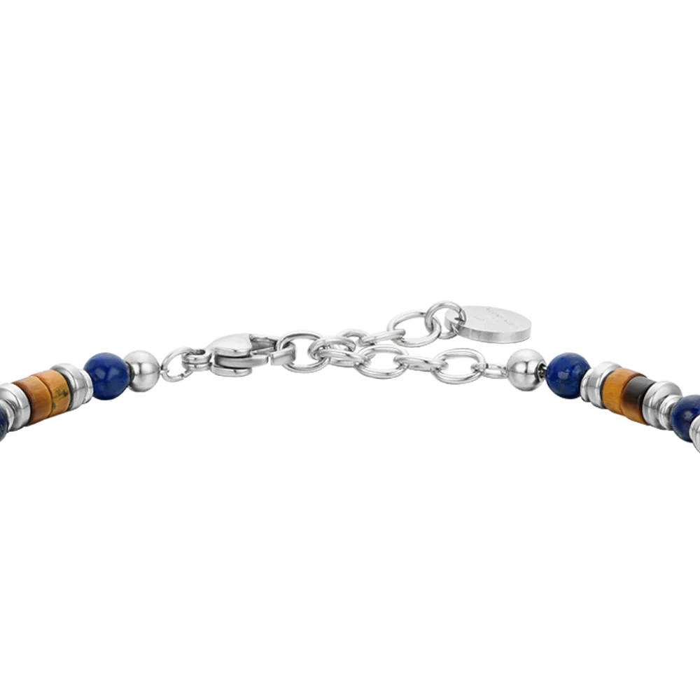 Pulsera Acero Piedras Multicolor