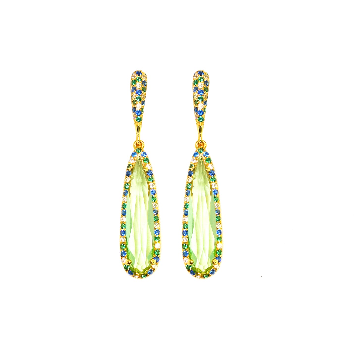 Pendientes Plata Dorada Efuru