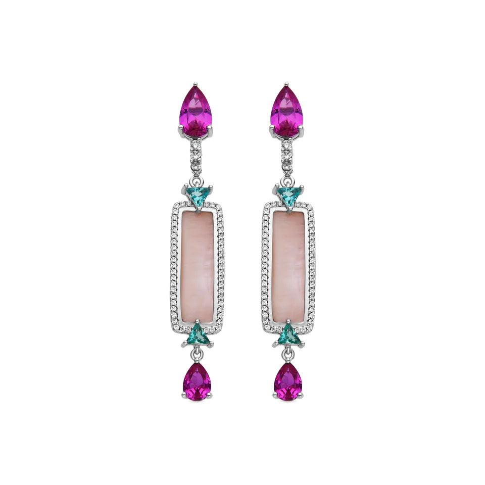 Pendientes Plata De Ley Lixo Circonitas