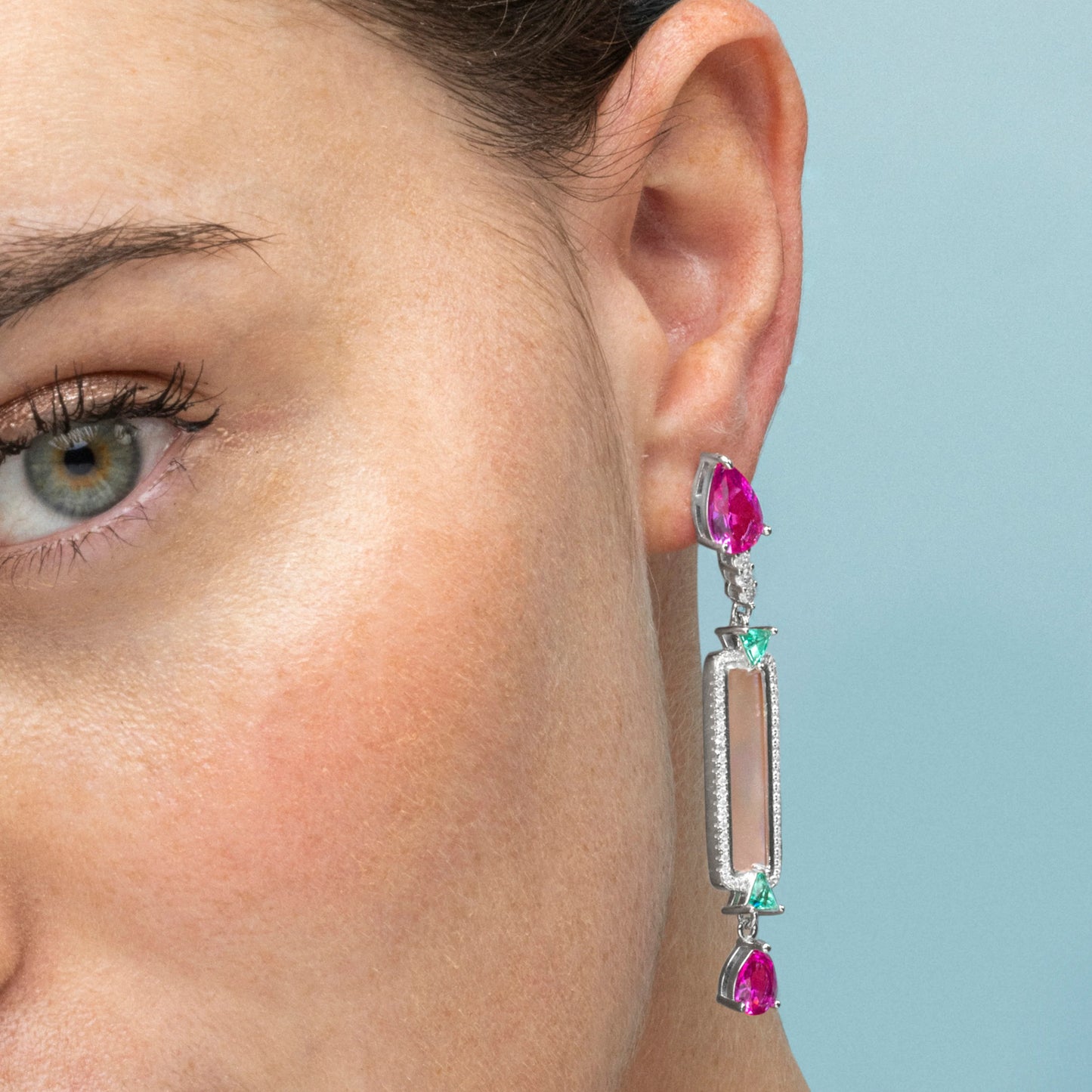 Pendientes Plata De Ley Lixo Circonitas