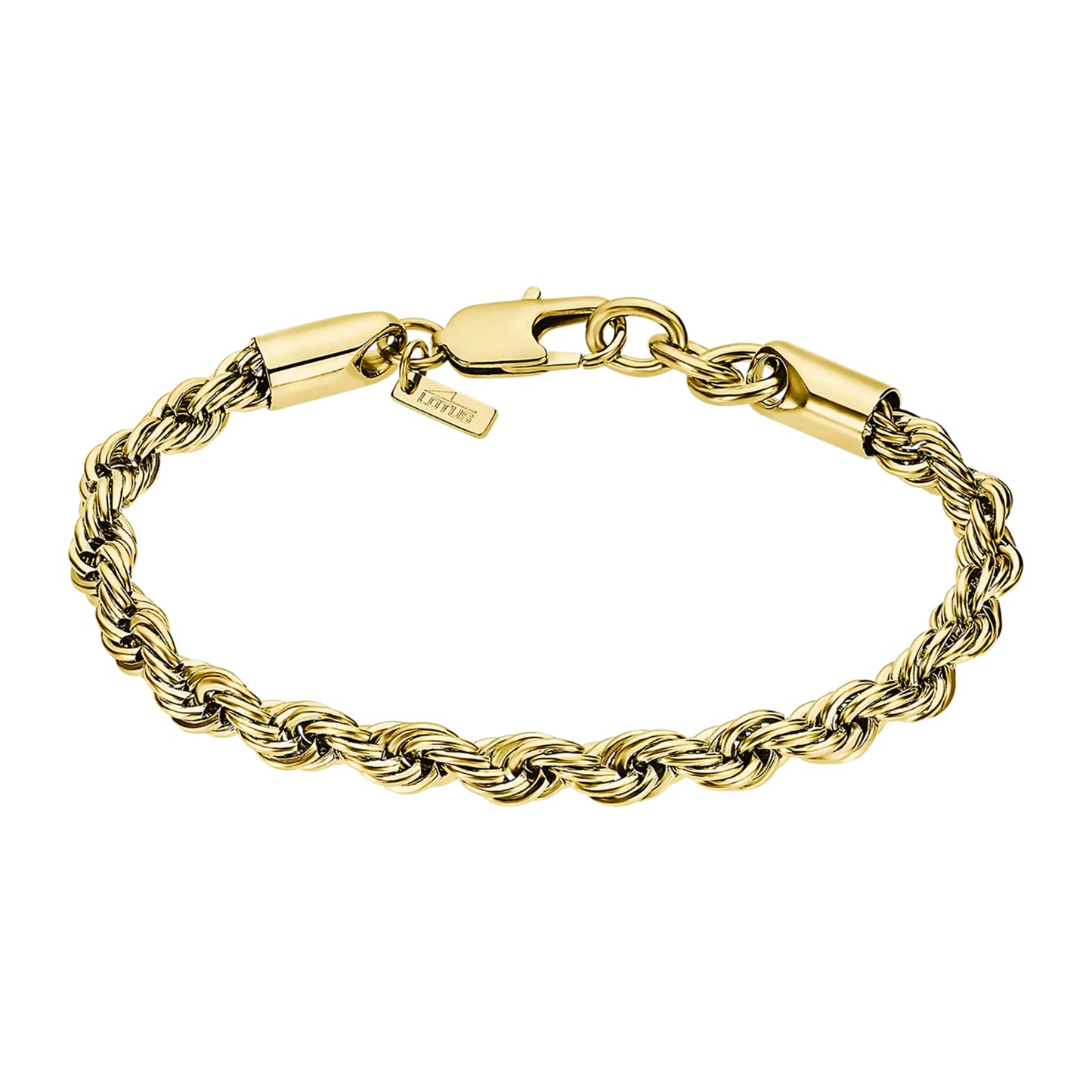 Pulsera Lotus para Hombre Acero Dorada