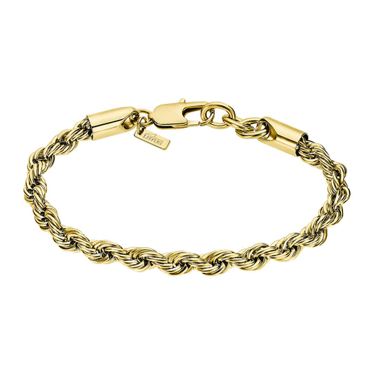 Pulsera Lotus para Hombre Acero Dorada