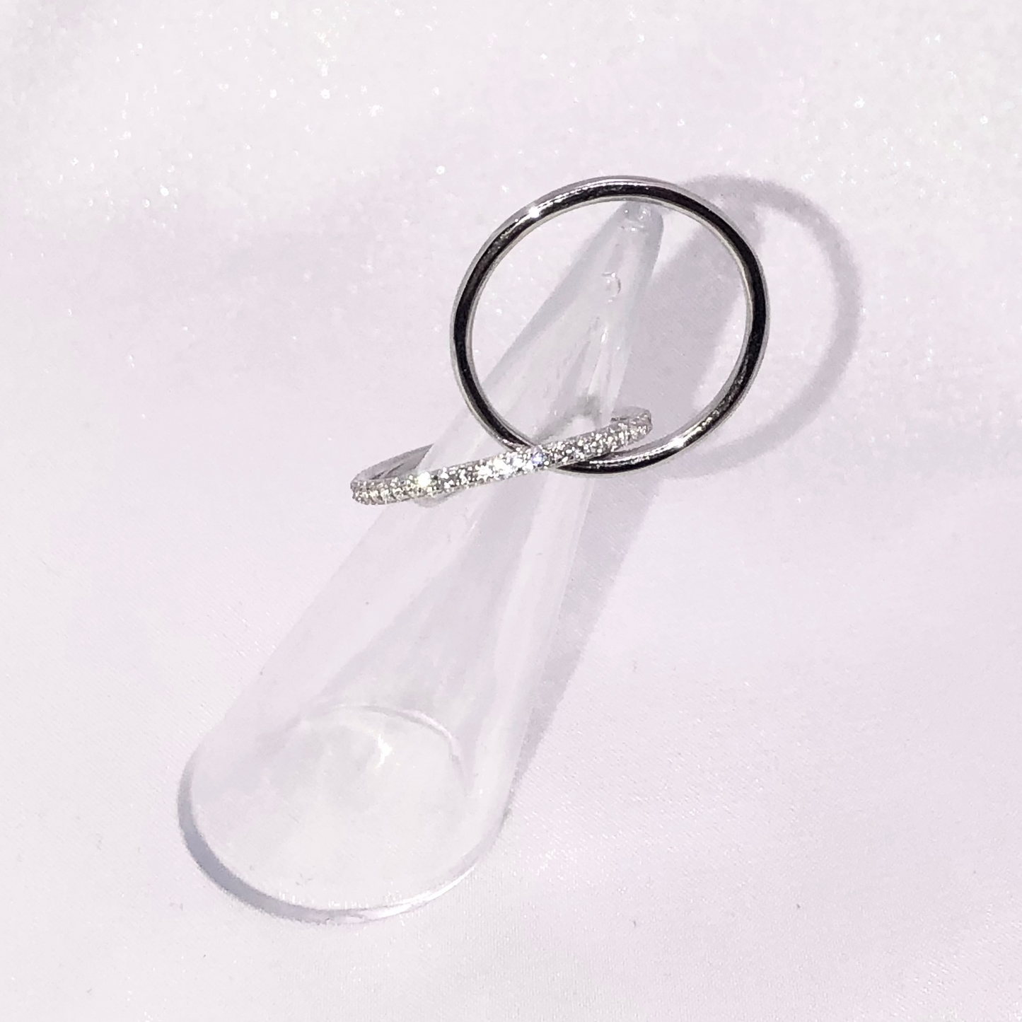 Anillo Plata De Ley 925 Doble Liso Piedras