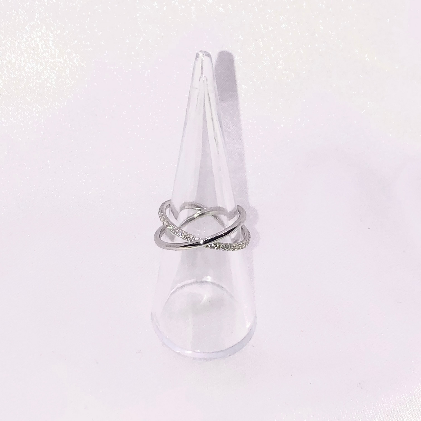 Anillo Plata De Ley 925 Doble Liso Piedras
