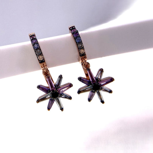 Aros Plata 925 Estrella Circonitas Salvatore