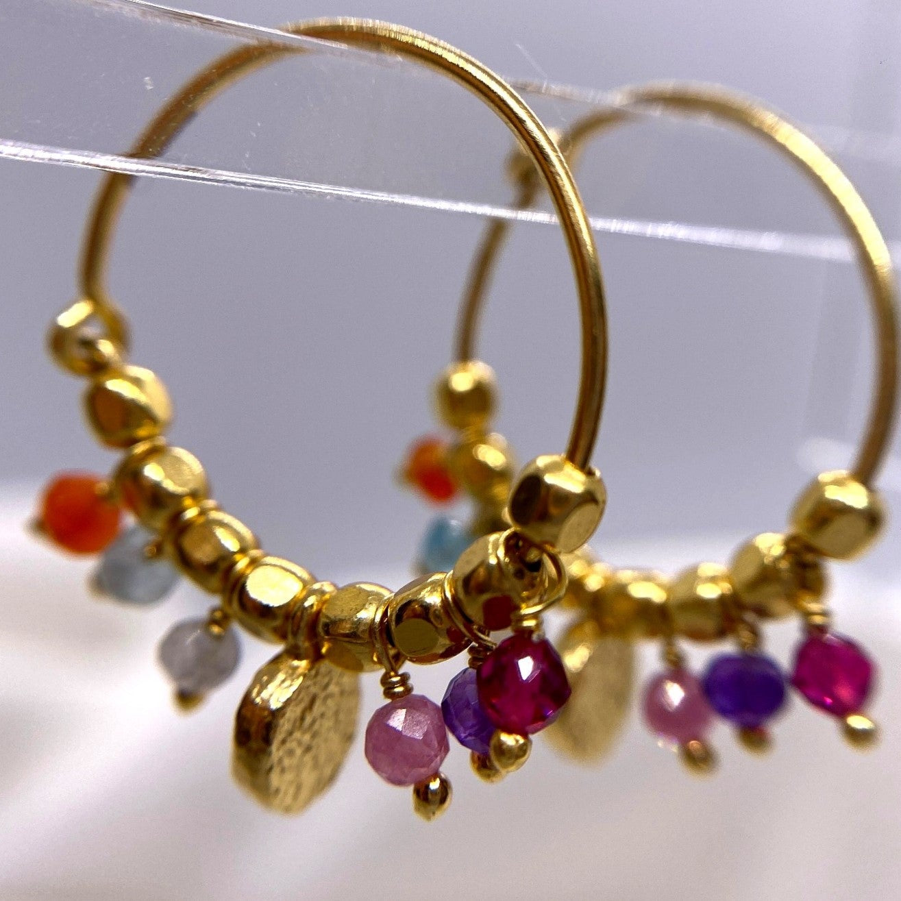 Aros Plata 925 Chapado Dorado Charms Salvatore