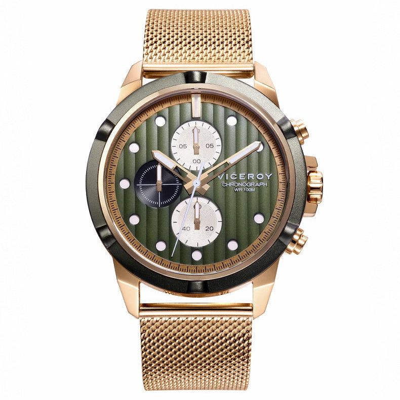 Viceroy Switch Hombre Dorado Cronógrafo 471329-67