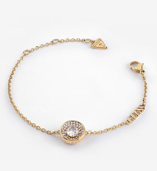 Pulsera Guess Dorada Piedra
