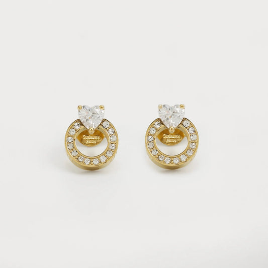 Pendientes Guess Corazón M'ama non M'ama