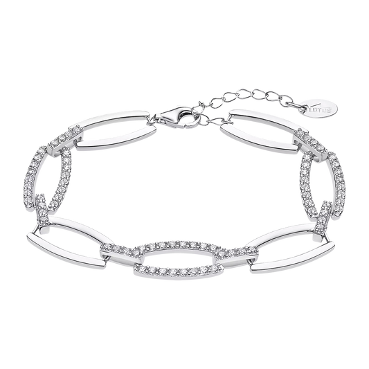 Pulsera de Cadena con Brillos para Mujer Lotus