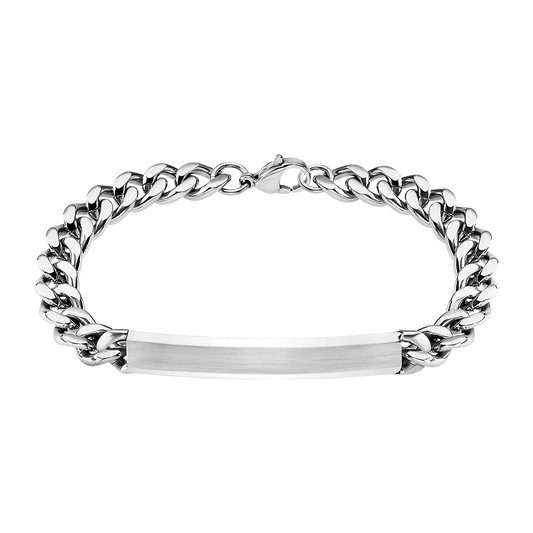 Lotus Bracelet for Men in Stainless Steel 