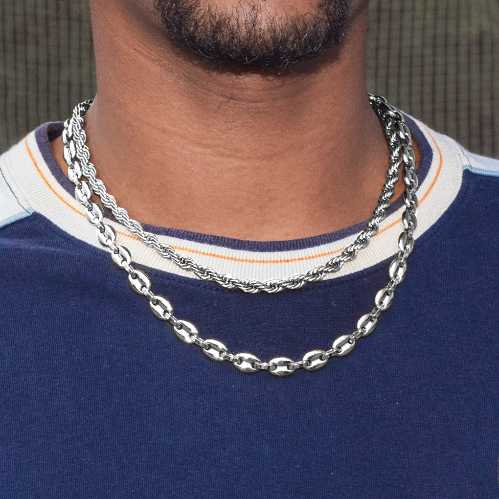 Collar Lotus Hombre Acero Inoxidable