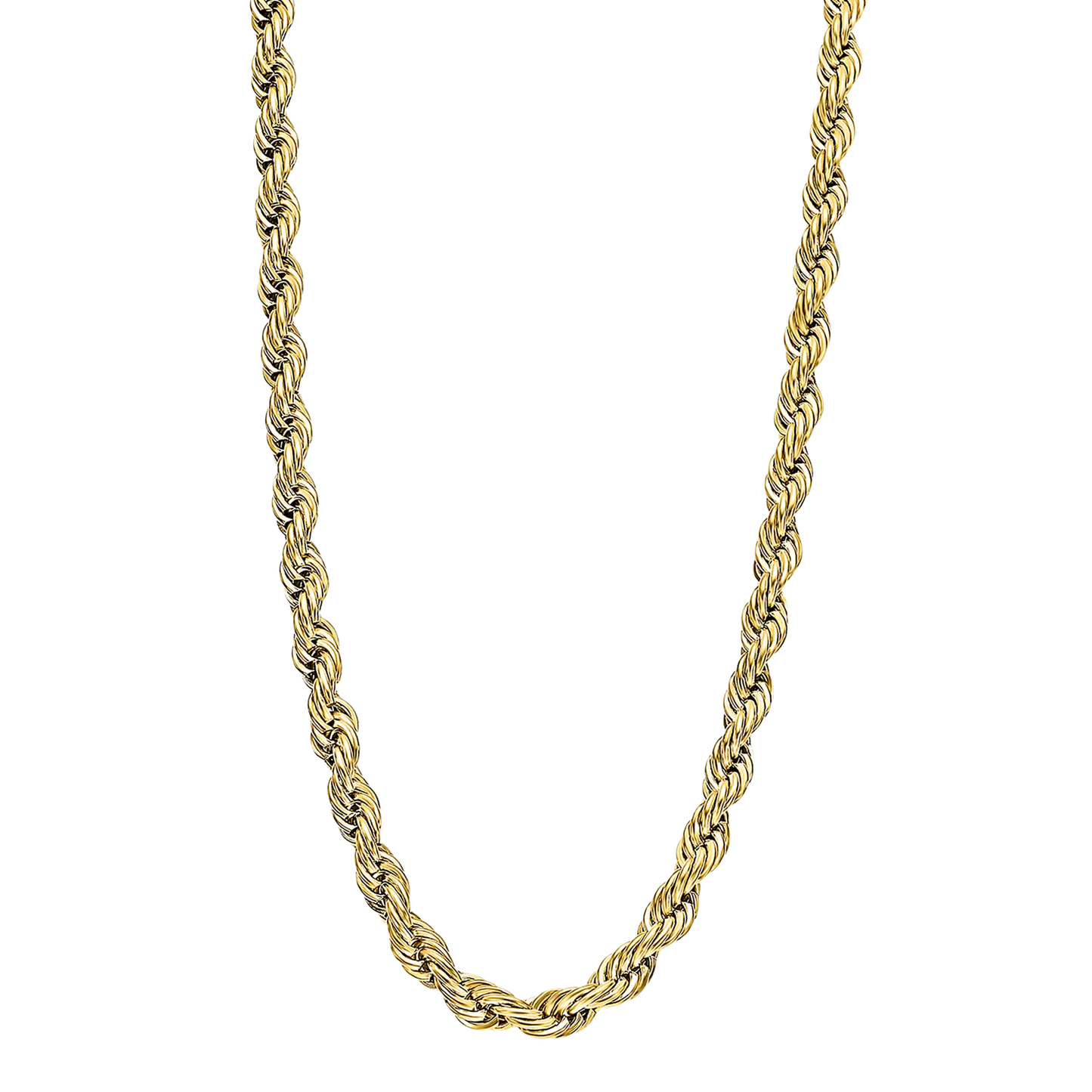 Collar De Hombre En Acero Inoxidable Dorado