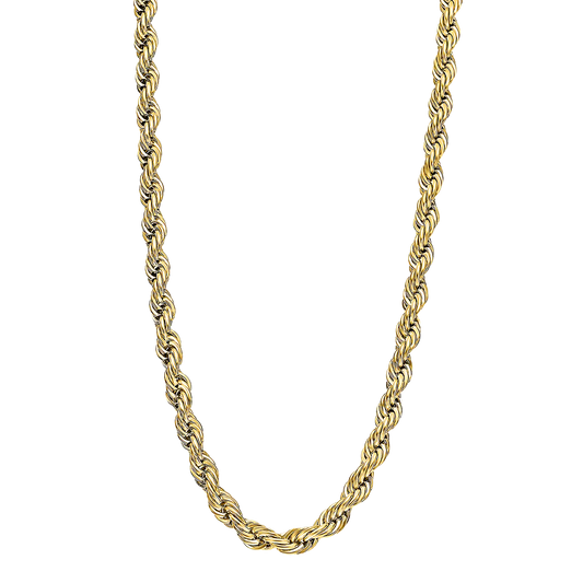 Collar De Hombre En Acero Inoxidable Dorado