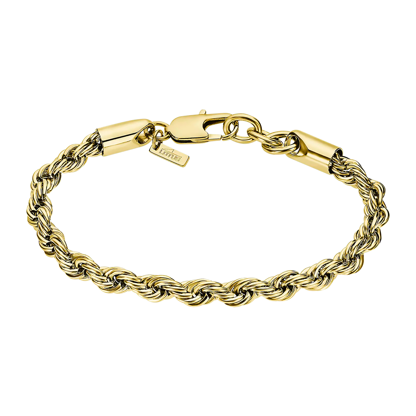 Pulsera Lotus para Hombre Acero Dorada