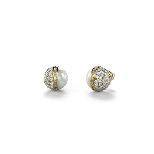 Pendientes Guess Perla y Circonitas